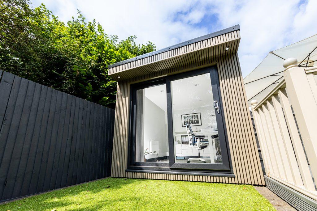 Office Pod with Slatted Cladding