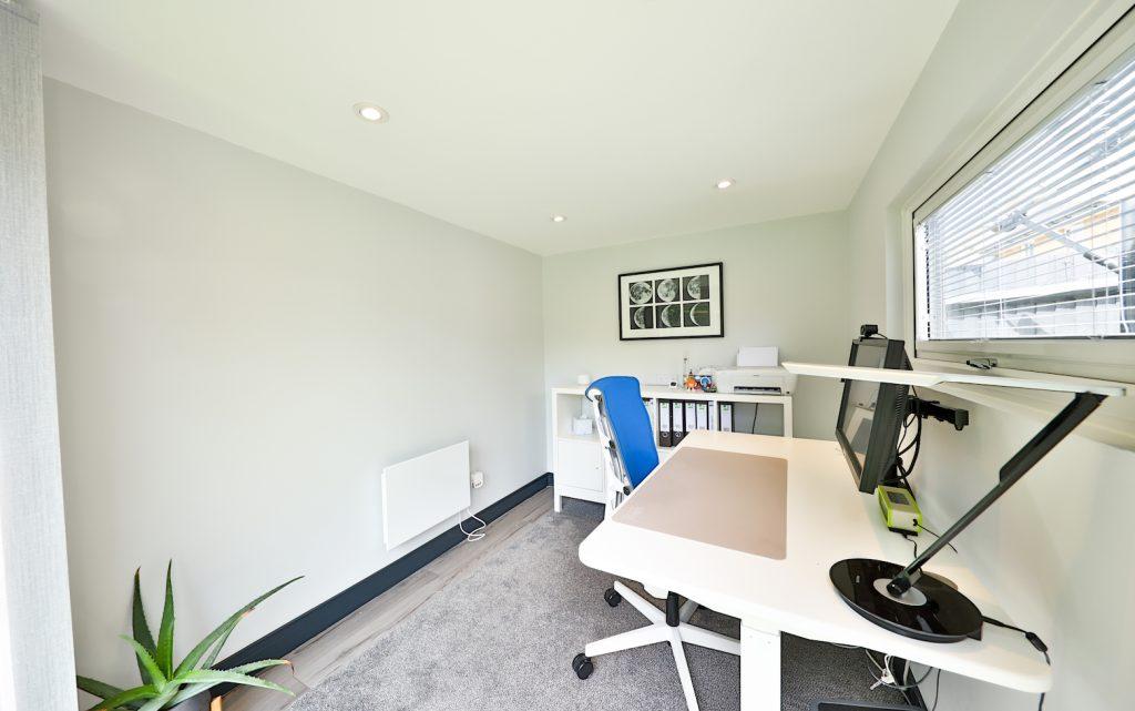 Office Pod with Slatted Cladding