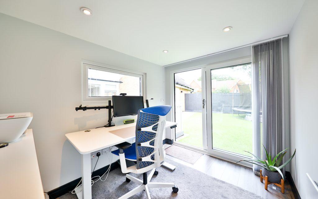 Office Pod with Slatted Cladding