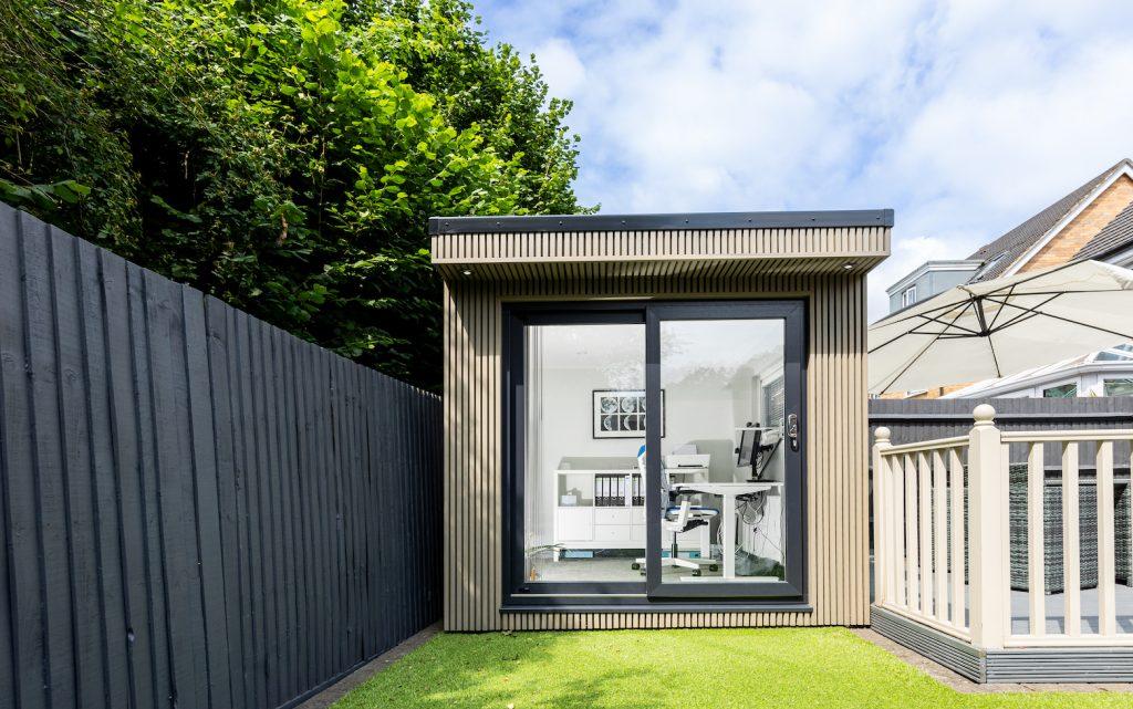Office Pod with Slatted Cladding