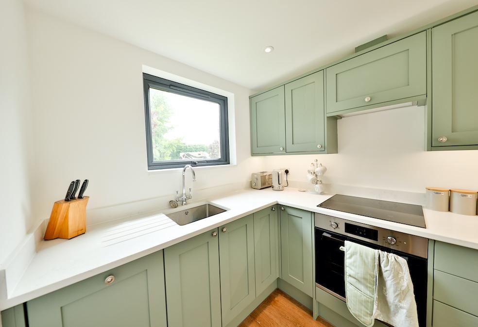 Kitchen interior of the Cranleigh granny annexe
