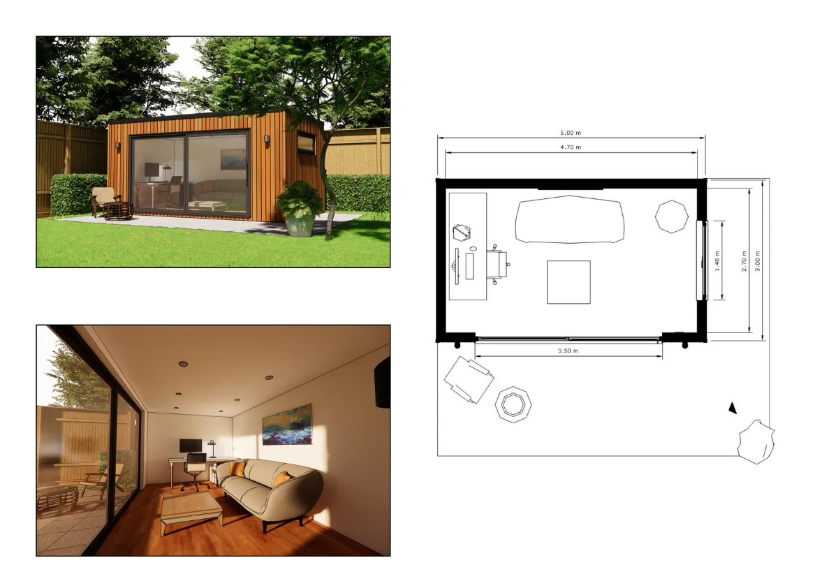 Bespoke garden room design and build example